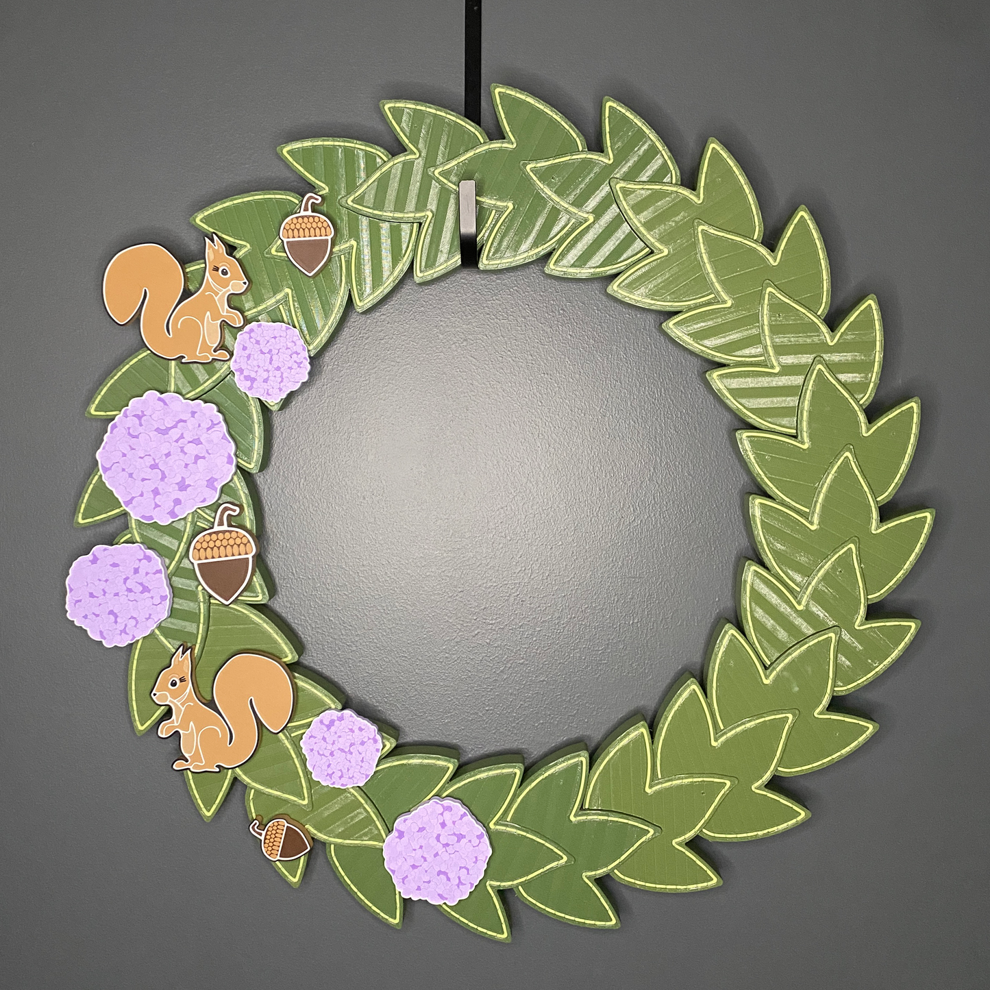 Hydrangeas and Squirrels Large Wreath Bundle