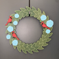 Hydrangeas and Cardinals Large Wreath Bundles