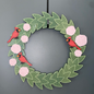 Hydrangeas and Cardinals Large Wreath Bundles