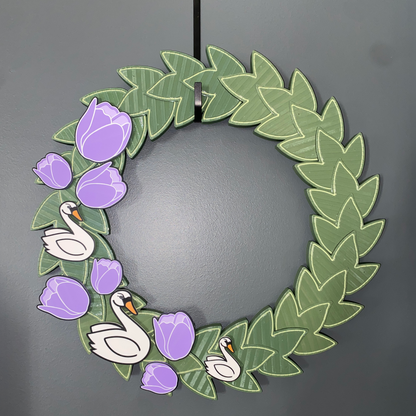Tulips and Swans Large Wreath Bundles