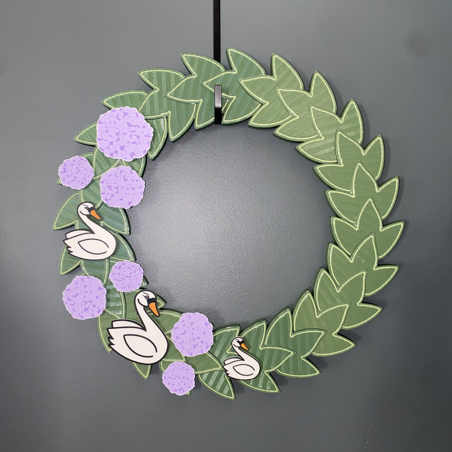 Hydrangeas and Swans Large Wreath Bundles