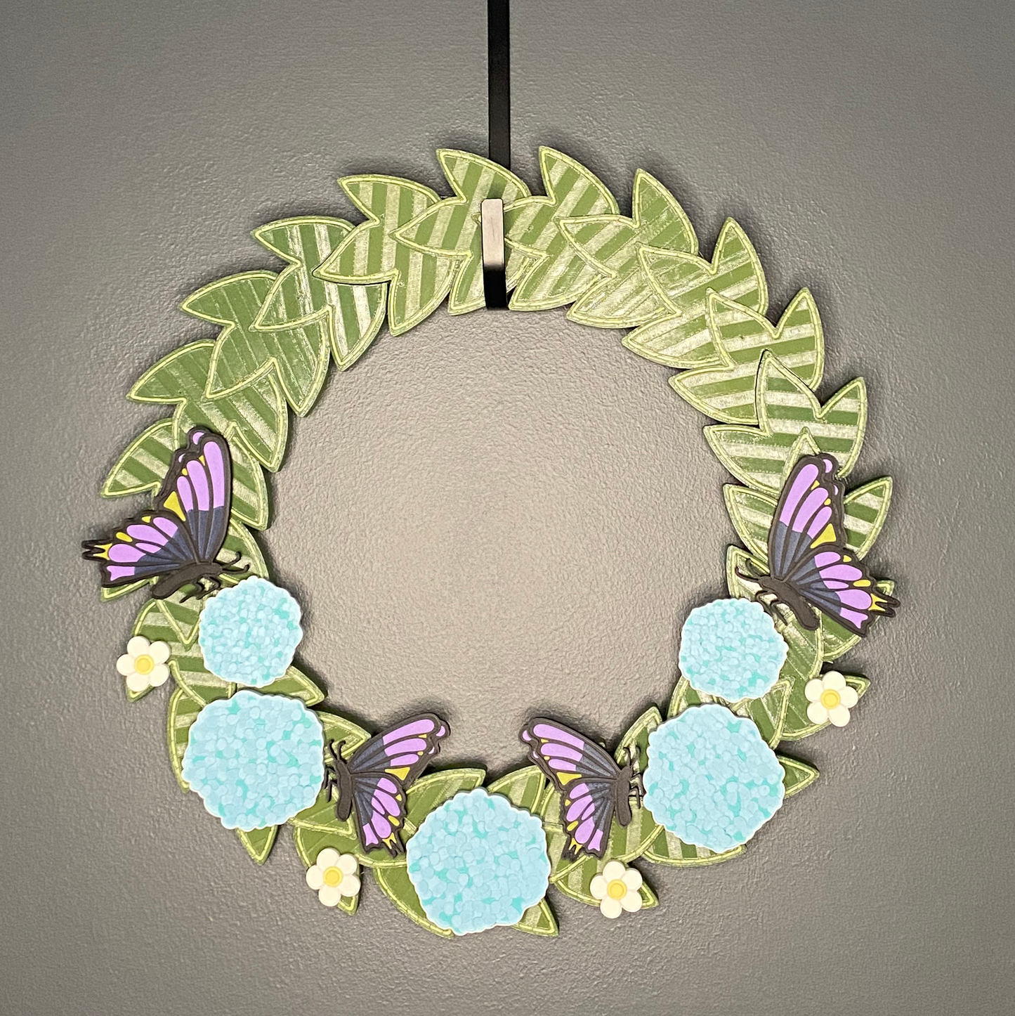Hydrangeas and Butterflies Medium Wreath Bundles