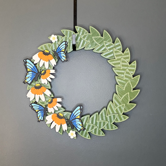 Black Eyed Susan Flowers and Butterflies Medium Wreath Bundles