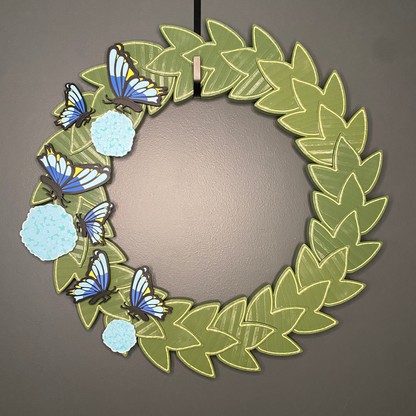 Hydrangeas and Butterflies Large Wreath Bundles