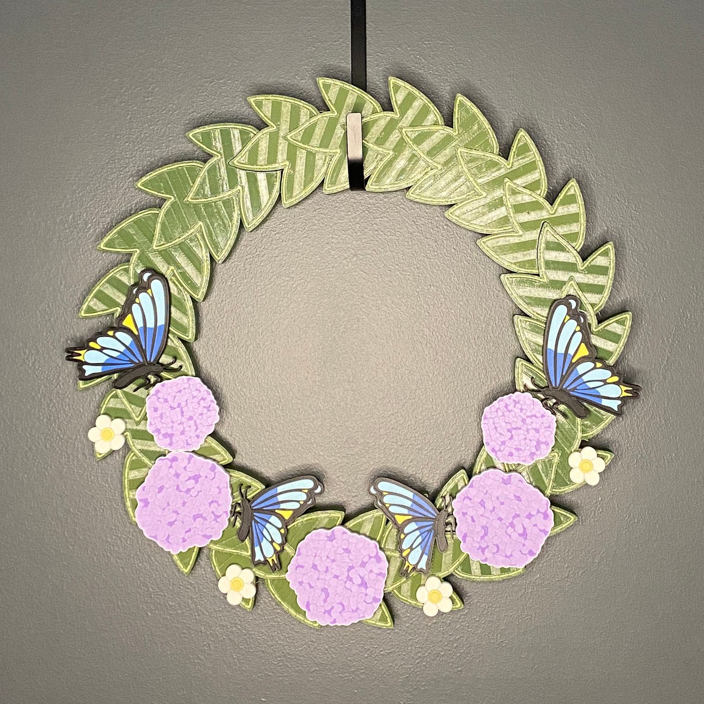 Hydrangeas and Butterflies Medium Wreath Bundles