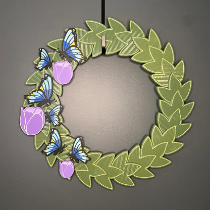 Tulips and Butterflies Large Wreath Bundles