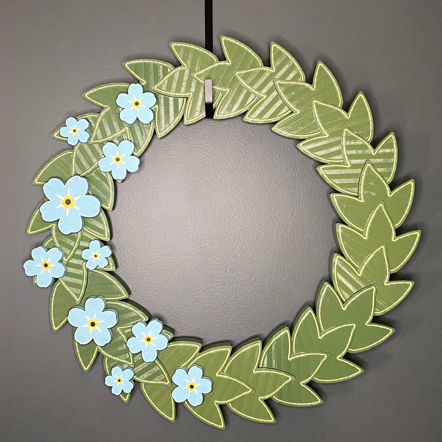 Blue Flax Flowers Large Wreath Bundle