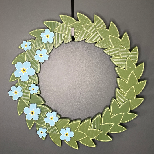 Blue Flax Flowers Large Wreath Bundle