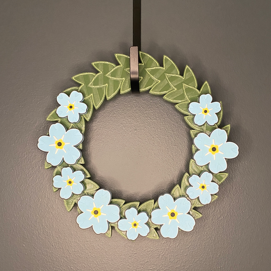 Blue Flax Flowers Small Wreath Bundle
