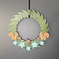Blue Flax Flowers and Squirrels Medium Wreath Bundle