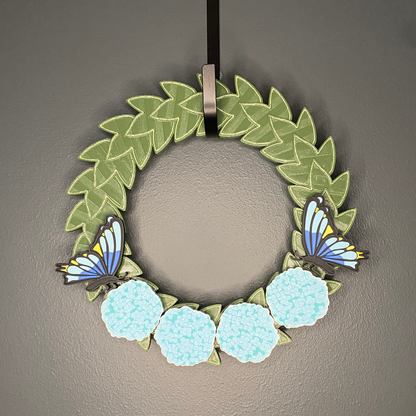 Hydrangeas and Butterflies Small Wreath Bundles