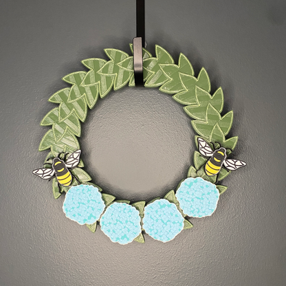 Hydrangeas and Honey Bees Small Wreath Bundles
