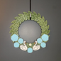 Hydrangeas and Swans Medium Wreath Bundles