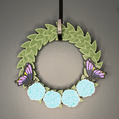 Hydrangeas and Butterflies Small Wreath Bundles