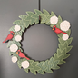 Hydrangeas and Cardinals Large Wreath Bundles