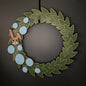 Large Wreath Blue Easter Eggs Easter Bunny Bundle