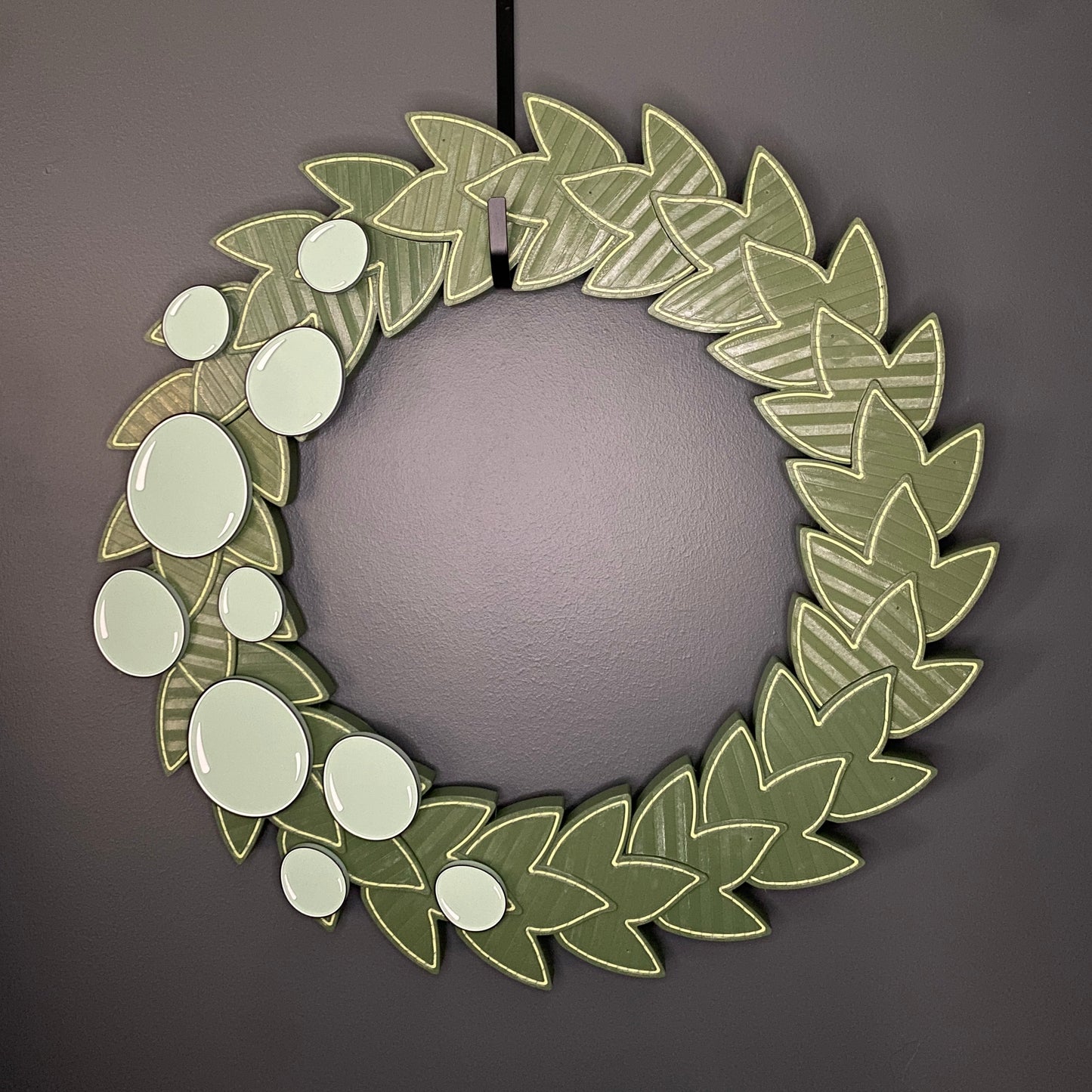 Large Wreath Green Easter Eggs Bundle