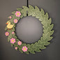 Large Wreath Pink Flowers Yellow Duck Bundle
