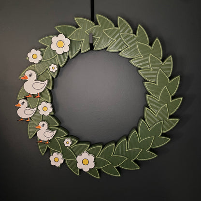 Large Flowers and Three White Ducks Bundle