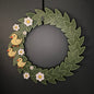 Large Wreath White Flowers Three Yellow Ducks Bundle