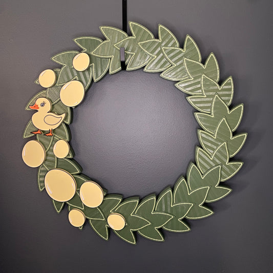 Large Wreath Yellow Easter Eggs Yellow Duck Bundle