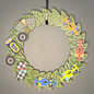 Indy 500 Medium Wreath Bundle