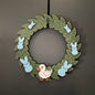 Medium Wreath Blue Bunnies And One White Duck Bundle