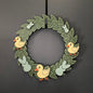 Medium Wreath Green Bunnies Yellow Ducks Bundle