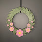 Medium Wreath Pink Flowers Bundle