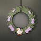 Medium Wreath Purple Bunnies And One White Duck Bundle