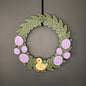 Medium Wreath Purple Easter Eggs and One Yellow Duck Bundle