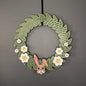 Medium Wreath White Flowers Easter Bunny Bundle