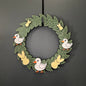 Medium Wreath Yellow Bunnies White Ducks Bundle