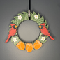 Tulips and Cardinals Small Wreath Bundles
