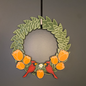 Tulips and Cardinals Medium Wreath Bundles