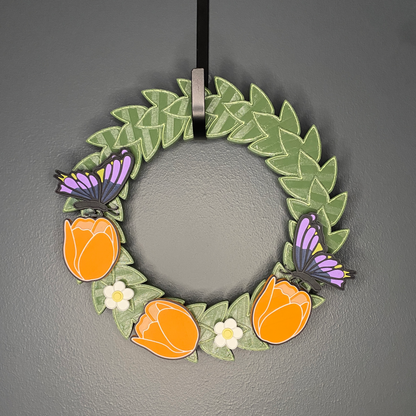 Tulips and  Butterflies Small Wreath Bundles