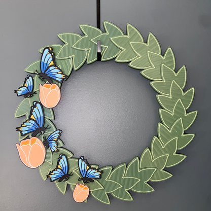 Tulips and Butterflies Large Wreath Bundles