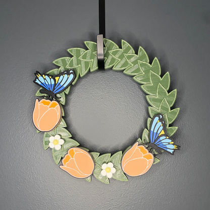 Tulips and  Butterflies Small Wreath Bundles