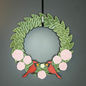 Hydrangeas and Cardinals Medium Wreath Bundles