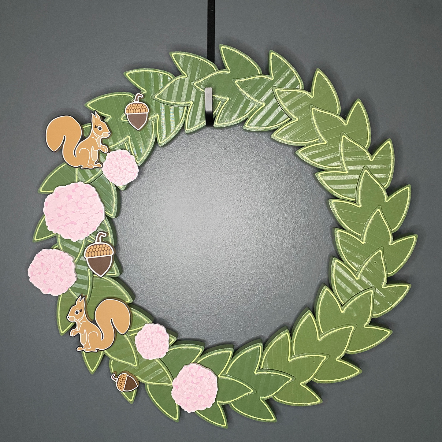 Hydrangeas and Squirrels Large Wreath Bundle