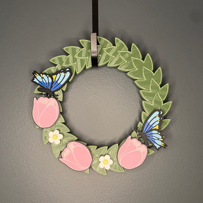 Tulips and  Butterflies Small Wreath Bundles
