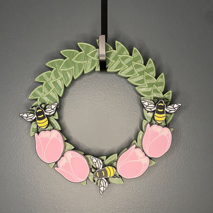 Tulips and Honey Bees Small Wreath Bundles