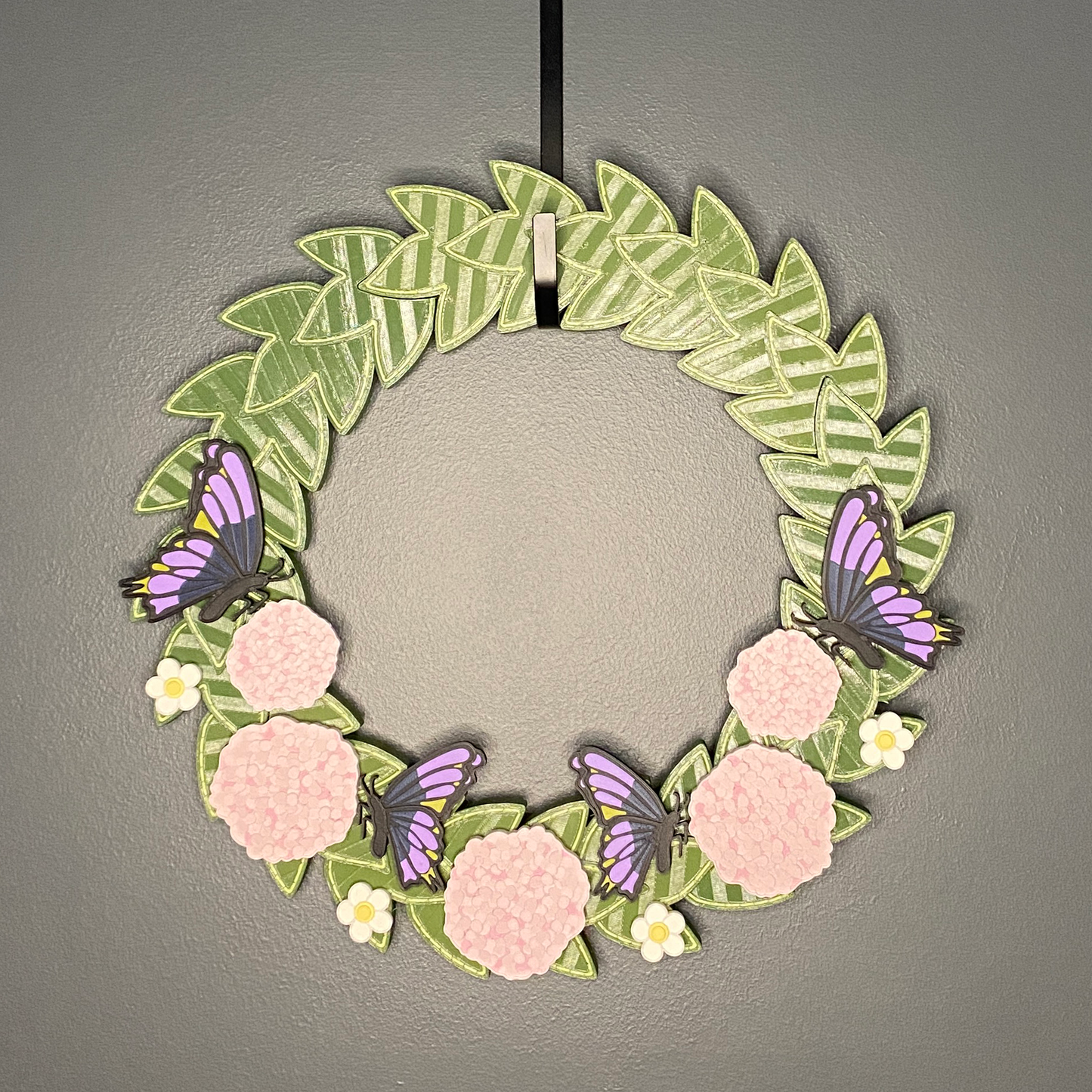 Hydrangeas and Butterflies Medium Wreath Bundles