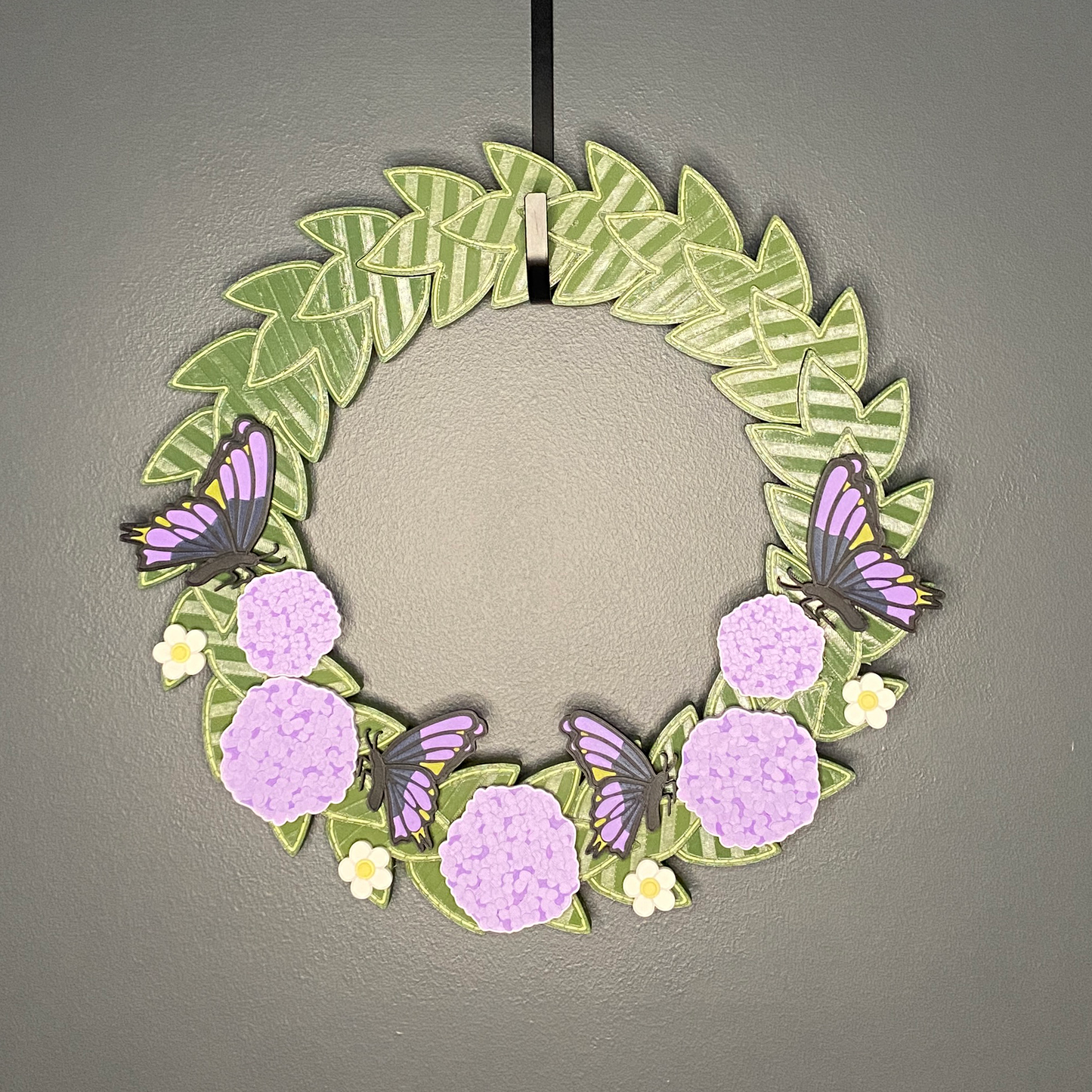 Hydrangeas and Butterflies Medium Wreath Bundles