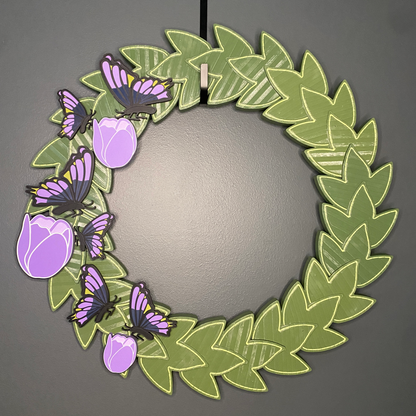 Tulips and Butterflies Large Wreath Bundles