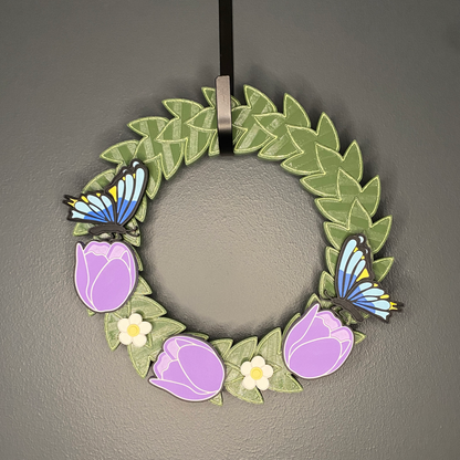 Tulips and  Butterflies Small Wreath Bundles
