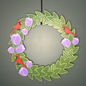 Tulips and Cardinals Large Wreath Bundles