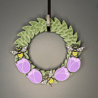 Tulips and Honey Bees Small Wreath Bundles
