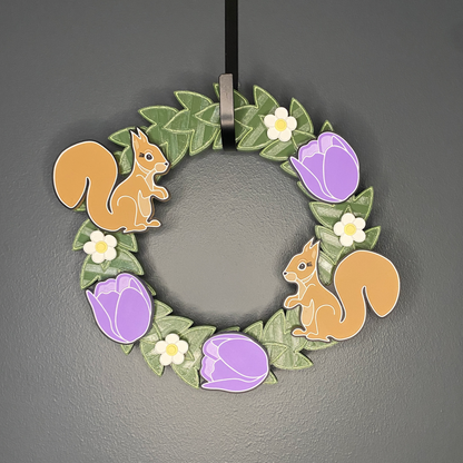 Tulips and Squirrels Small Wreath Bundles