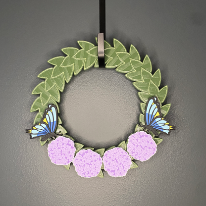 Hydrangeas and Butterflies Small Wreath Bundles